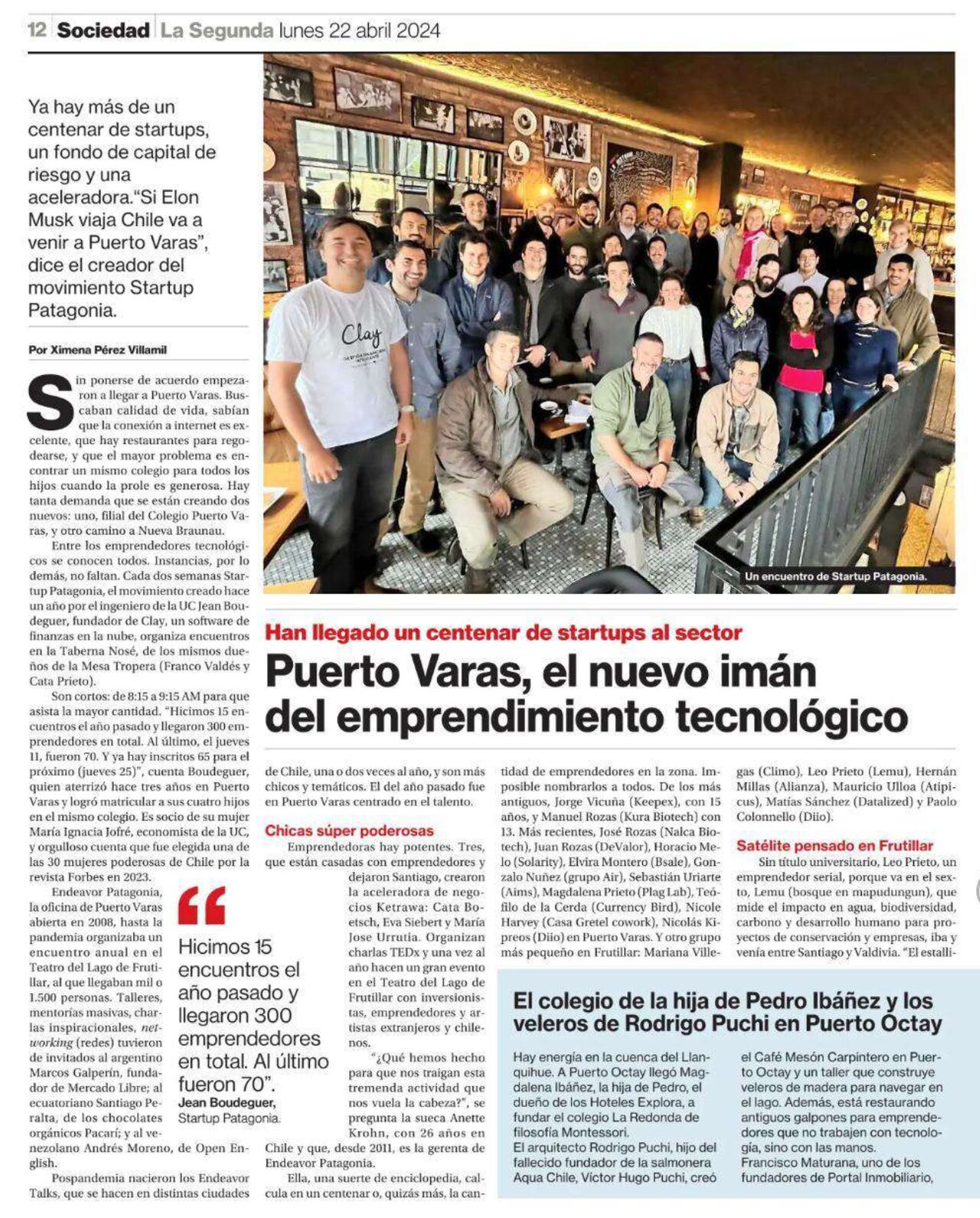 Puerto Varas, el nuevo imán del Emprendimiento tecnológico